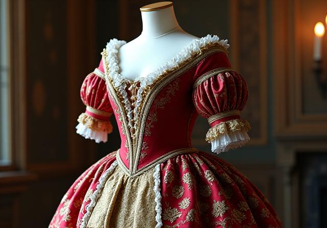 Robe de cour XVIIIe siècle